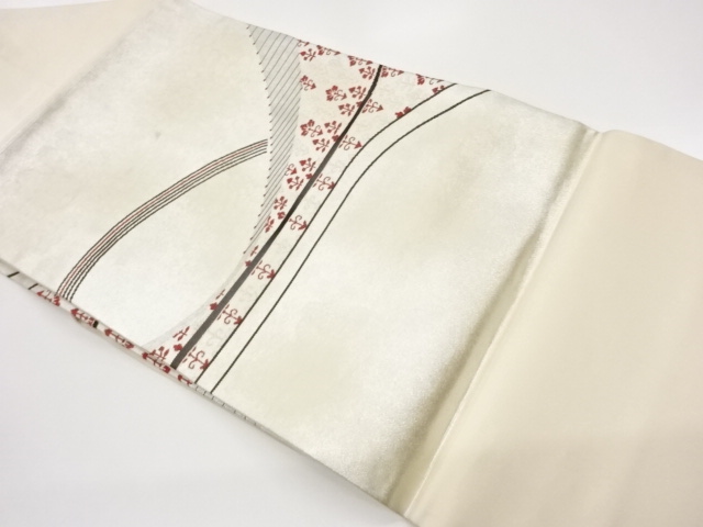 JAPANESE NAGOYA OBI / WOVEN WAVY STRIPE
